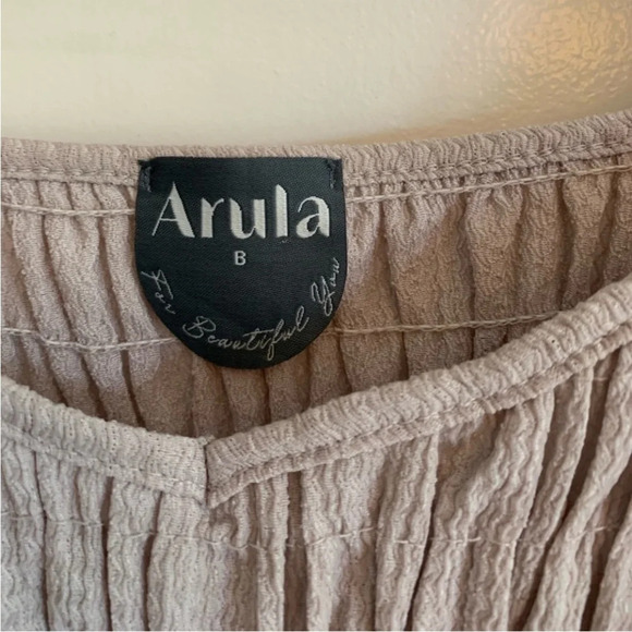 Arula for Xquisite You bohemian style, Long Sleeve  Peplum Fitted Blouse, SZ 2X - Picture 3 of 5